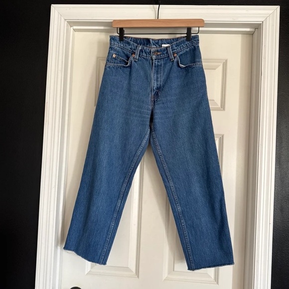 Levi's Denim - Vintage Levi’s 550 High Waisted Relaxed Fit Tapered Leg Jeans Orange Tab 
Sz 29